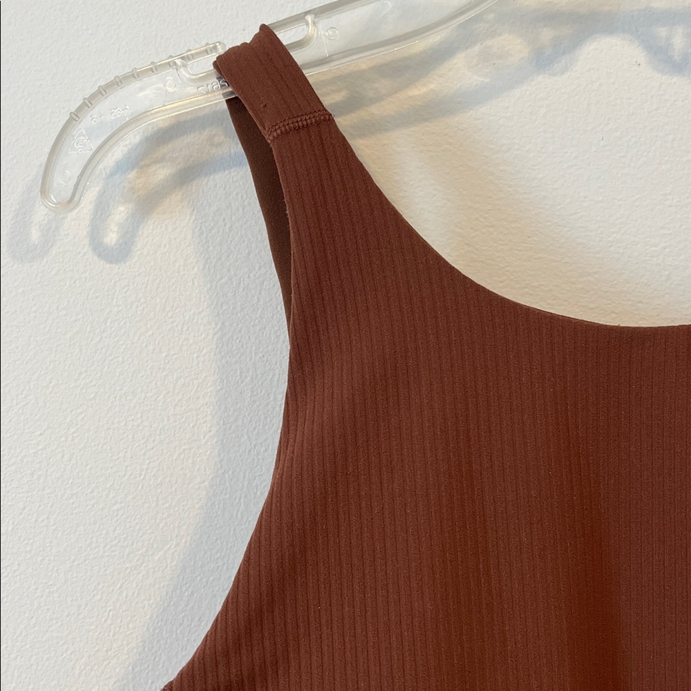 Lululemon Brown Ribbed Tank Top - Picture 2 of 3